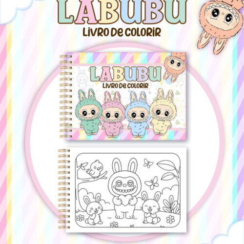 Arquivo Digital Livro de Colorir Labubu #7234