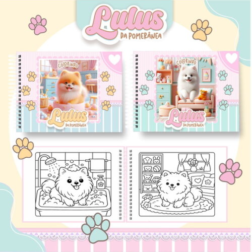 Arquivo Digital Livro de Colorir Lulus da Pomeranea #6832