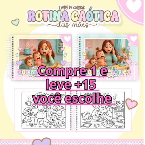 Arquivo Digital Livro de Colorir Mães #6964