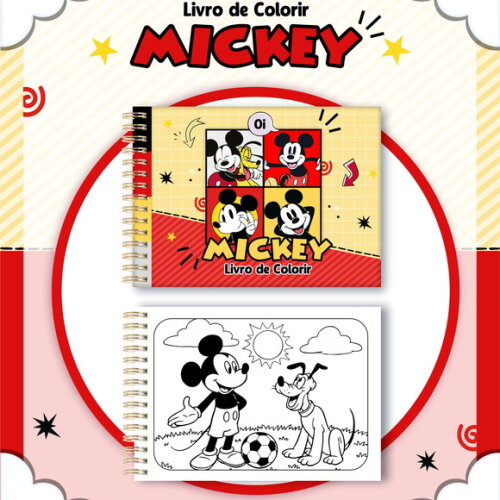 Arquivo Digital Livro de Colorir Mickey #7283