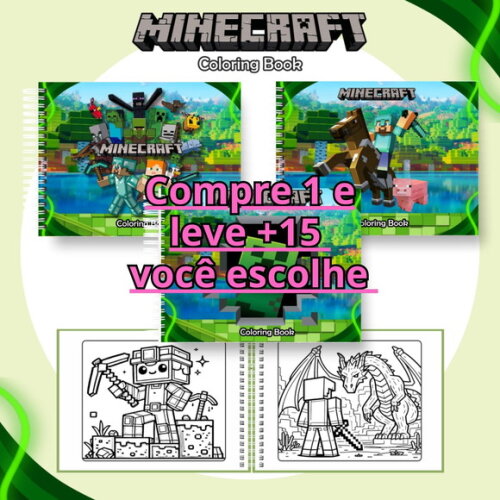 Arquivo Digital Livro de Colorir Minecraft #6479