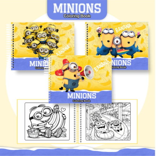 Arquivo Digital Livro de Colorir Minions #6472