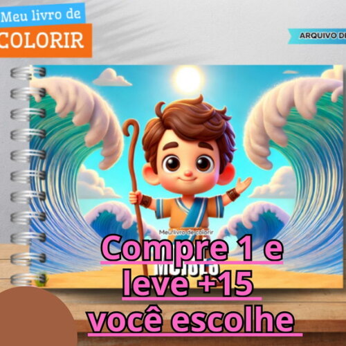 Arquivo Digital Livro de Colorir Moisés #6574