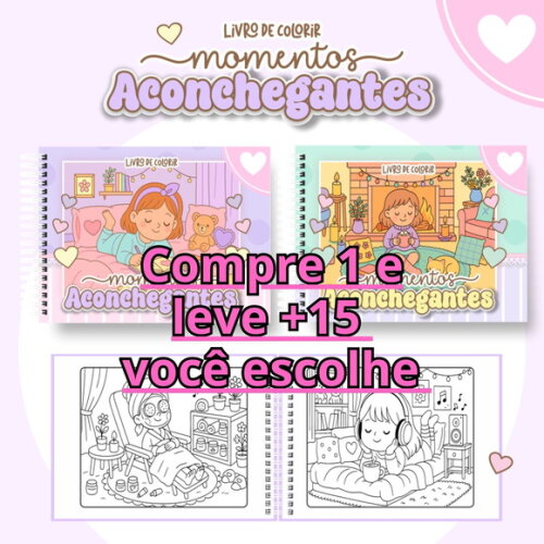 Arquivo Digital Livro de Colorir Momento Aconchegantes #6968