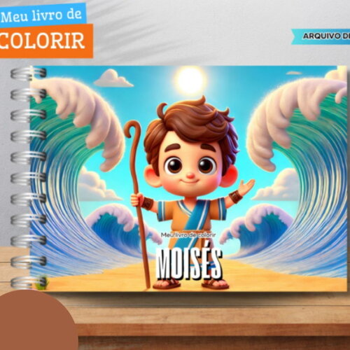 Arquivo Digital Livro de Colorir Moisés #6574