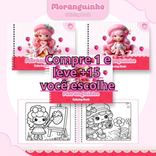 Arquivo Digital Livro de Colorir Moranguinho #6467