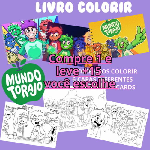 Arquivo Digital Livro de Colorir Mundo Torajo #6895