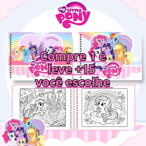 Arquivo Digital Livro de Colorir My Litter Poney #6652