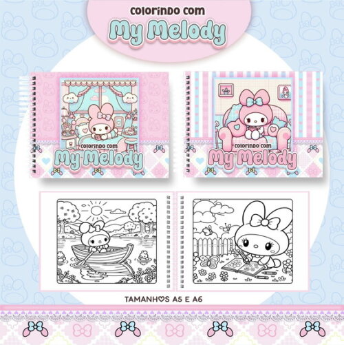 Arquivo Digital Livro de Colorir My Melody #6610