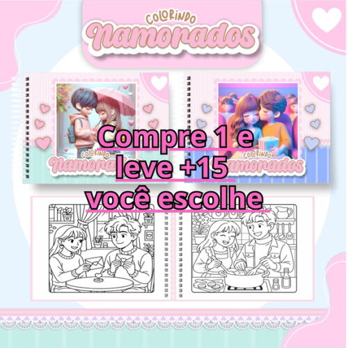 Arquivo Digital Livro de Colorir Namorados #6810