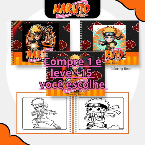 Arquivo Digital Livro de Colorir Naruto #6304