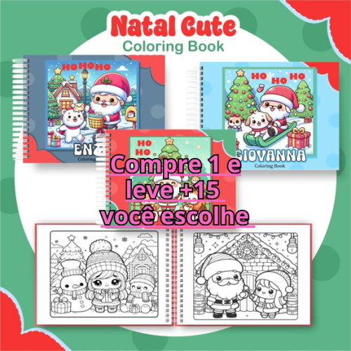 Arquivo Digital Livro de Colorir Natal #6340