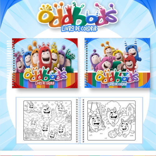 Arquivo Digital Livro de Colorir Oddbods #6986
