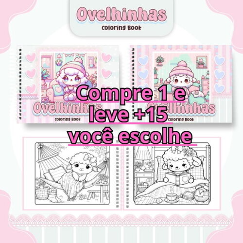 Arquivo Digital Livro de Colorir Ovelinha #6667
