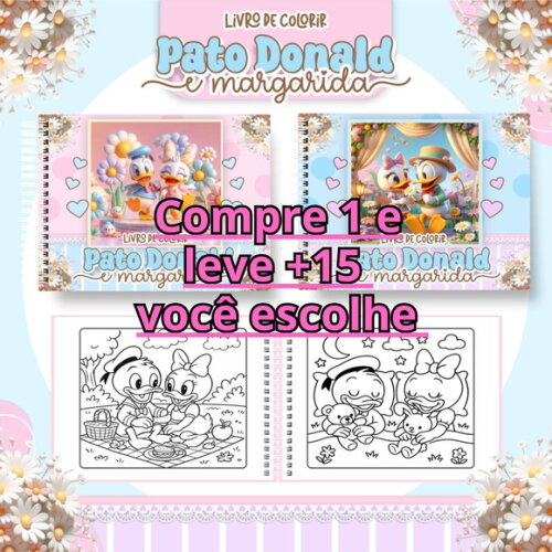Arquivo Digital Livro de Colorir Pato Donald #6822