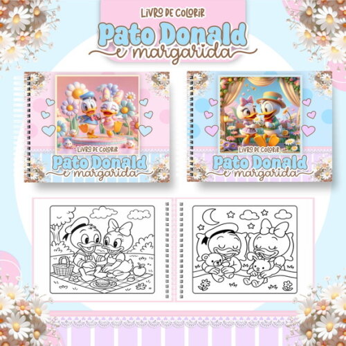 Arquivo Digital Livro de Colorir Pato Donald #6822
