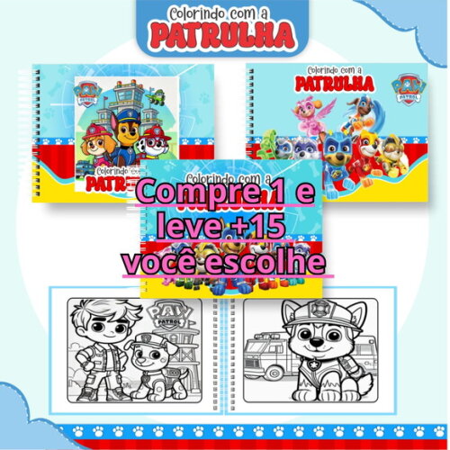 Arquivo Digital Livro de Colorir Patrulha Canina #6303