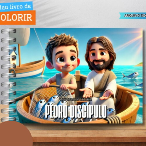 Arquivo Digital Livro de Colorir Pedro Discípulo #6571