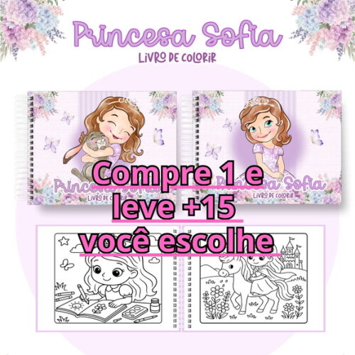 Arquivo Digital Livro de Colorir Princesinha Sofia #7126