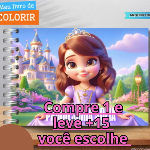 Arquivo Digital Livro de Colorir Princesinha Sofia #6568