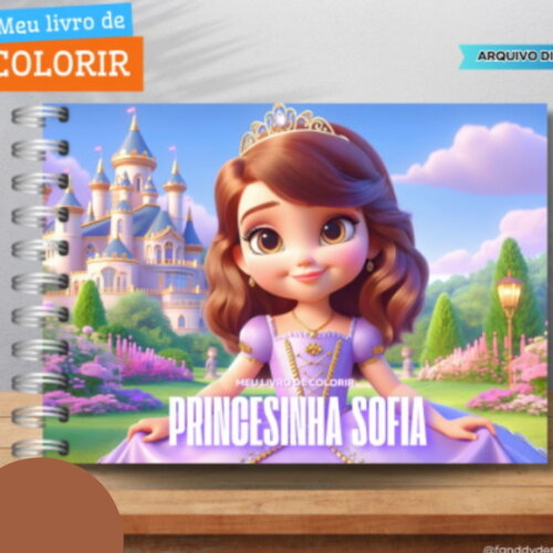 Arquivo Digital Livro de Colorir Princesinha Sofia #6568