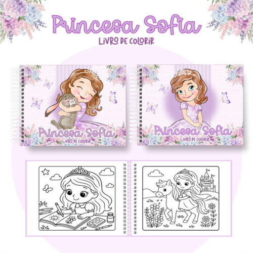 Arquivo Digital Livro de Colorir Princesinha Sofia #7126