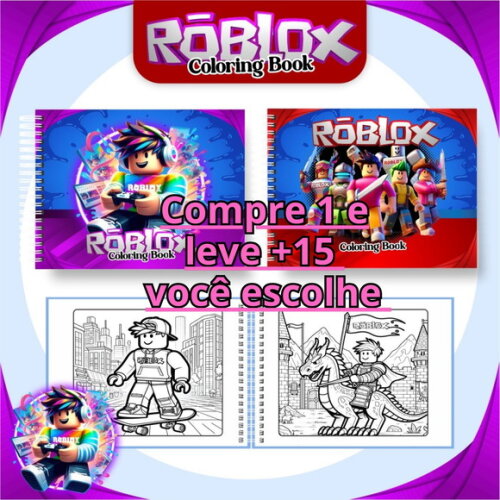Arquivo Digital Livro de Colorir Roblox Menino #6693