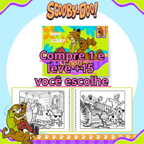 Arquivo Digital Livro de Colorir Scooby Doo #6635