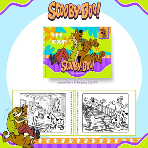 Arquivo Digital Livro de Colorir Scooby Doo #6635