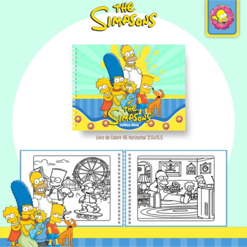 Arquivo Digital Livro de Colorir Simpsons #6636