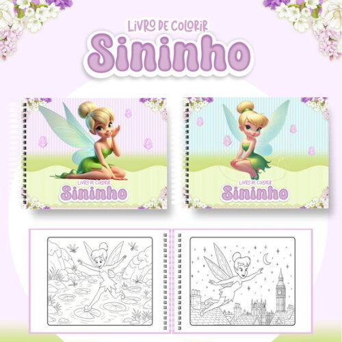 Arquivo Digital Livro de Colorir Sininho #6974