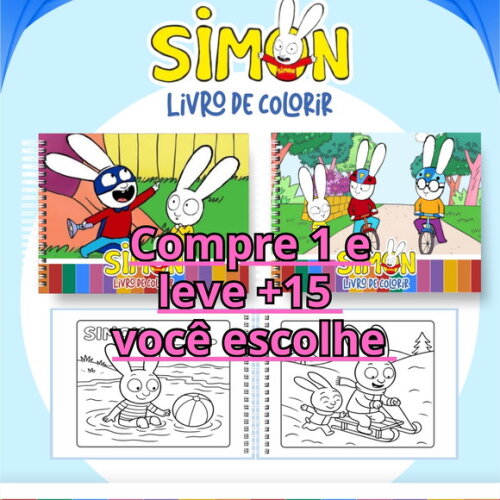 Arquivo Digital Livro de Colorir Simon #6998