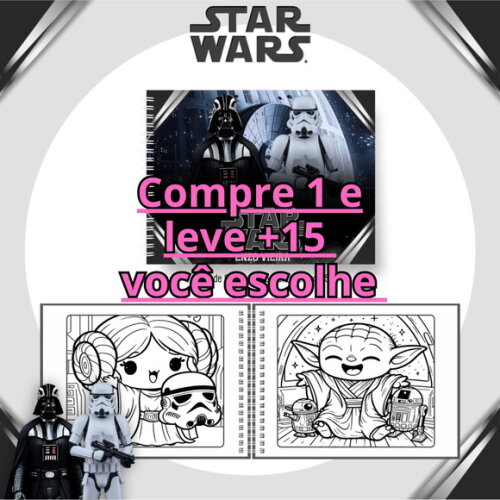 Arquivo Digital Livro de Colorir Star Wars #6641