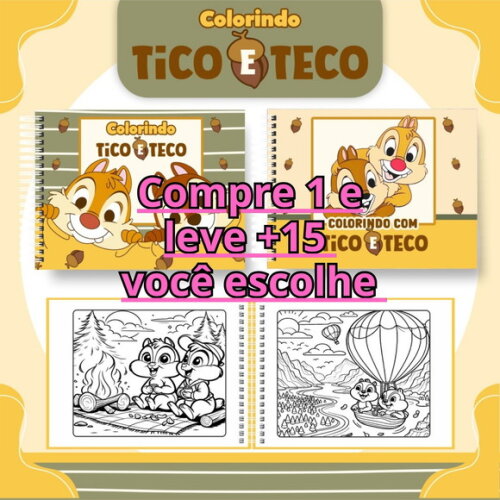 Arquivo Digital Livro de Colorir Tito e Teco #6646