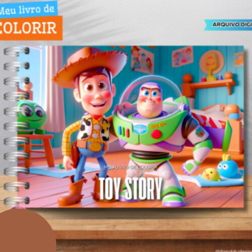Arquivo Digital Livro de Colorir Toy Story #6570