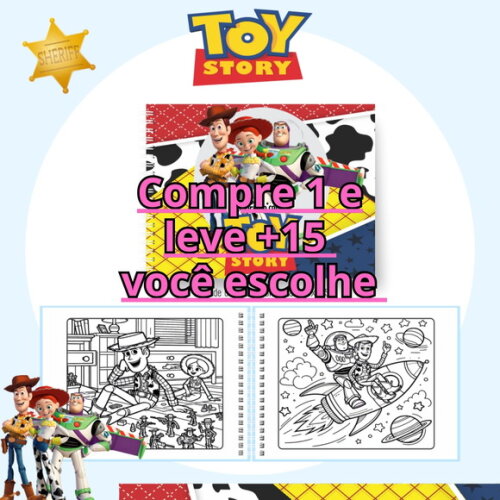 Arquivo Digital Livro de Colorir Toy Story #6633