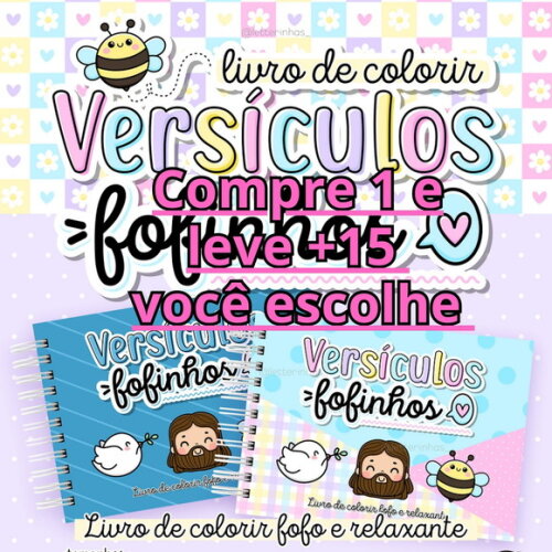 Arquivo Digital Livro de Colorir Versículos Fofinhos #6563