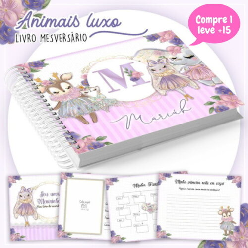 Arquivo Digital Livro do Bebê Animais Luxo #239