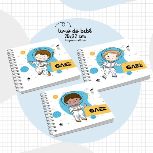 Arquivo Digital Livro do Bebê Astronauta Menino #2912