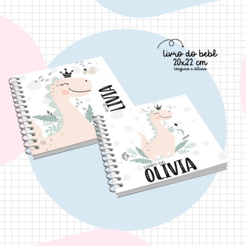 Arquivo Digital Livro do Bebê Dino Girls #2900