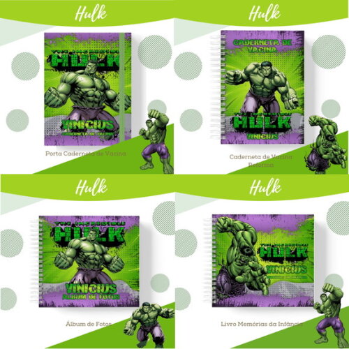 Arquivo Digital Livro do Bebê e Caderneta Hulk #1748