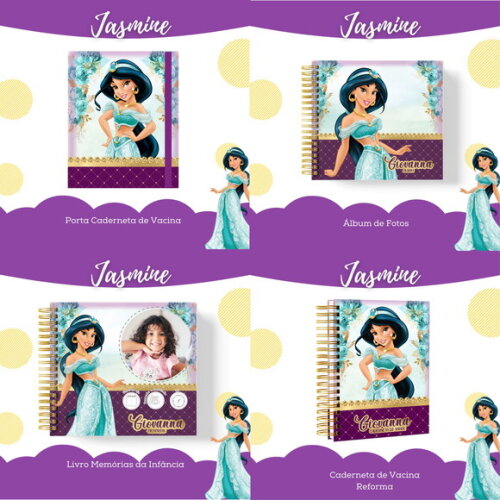 Arquivo Digital Livro do Bebê e Caderneta Jasmine #1747