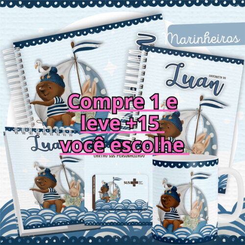 Arquivo Digital Livro do Bebê e Caderneta Marinheiro #2525