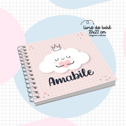 Arquivo Digital Livro do Bebê Nuvem Menina #2882