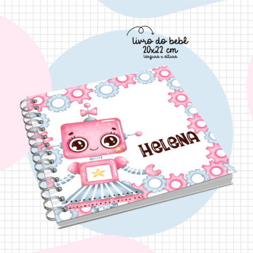 Arquivo Digital Livro do Bebê Robô Menina #2873