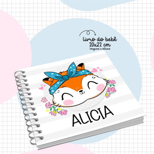 Arquivo Digital Livro do Bebê Raposinha Menina #2877