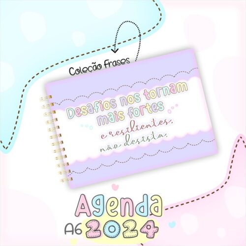 Arquivo Digital Mini Agenda A6 - 2024 #2276
