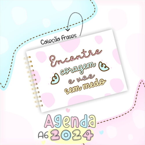 Arquivo Digital Mini Agenda A6 - 2024 #2277