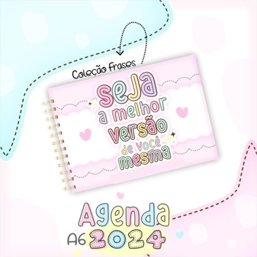Arquivo Digital Mini Agenda A6 - 2024 #2280