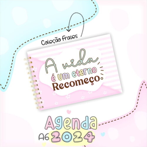 Arquivo Digital Mini Agenda A6 - 2024 #2284